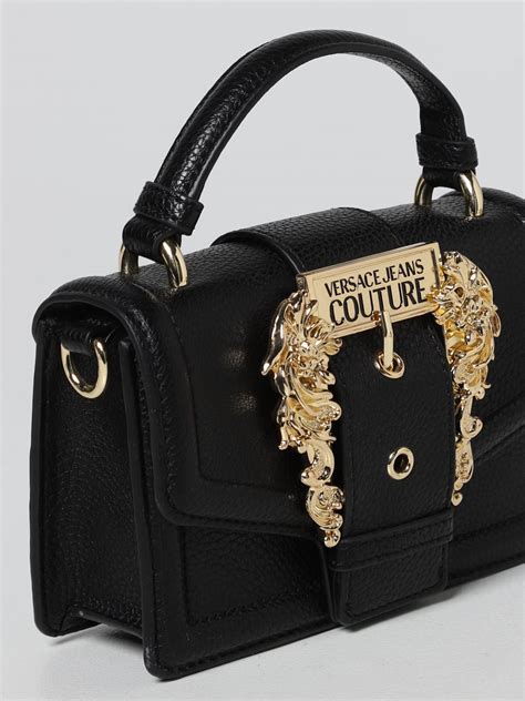 versace jeansbelt crossbody bag black|Versace Jeans bags outlet.